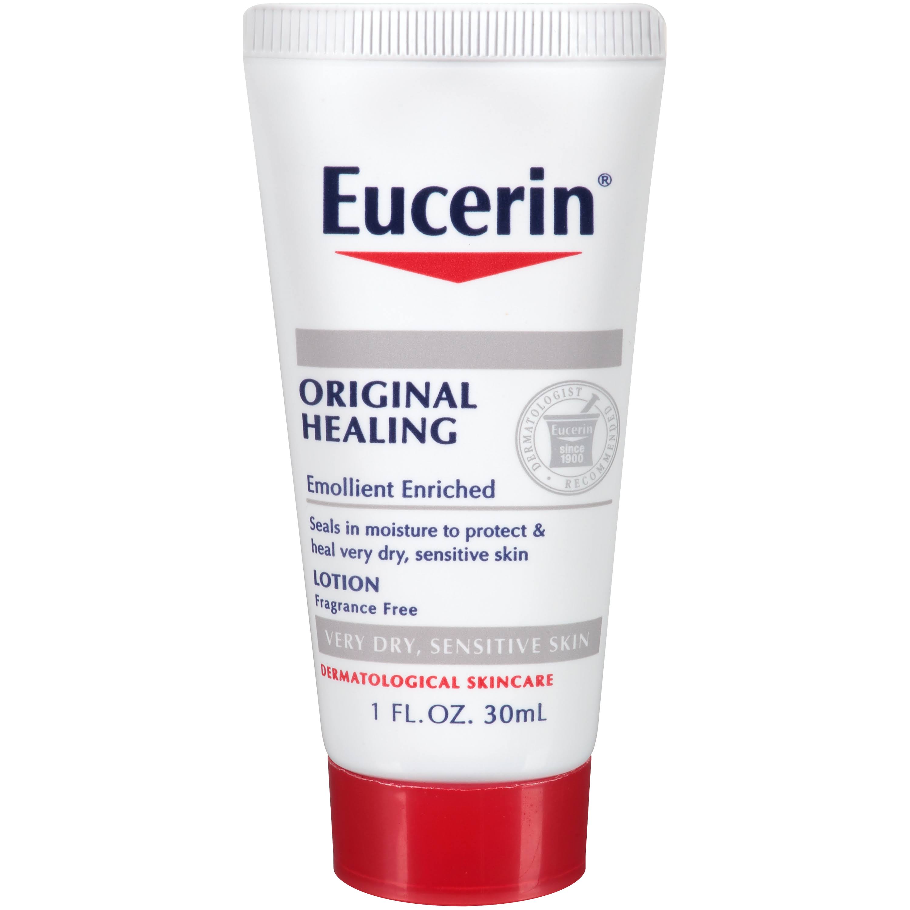 Eucerin, Original Healing Lotion, Fragrance Free, 1 Fl oz (30 ml)