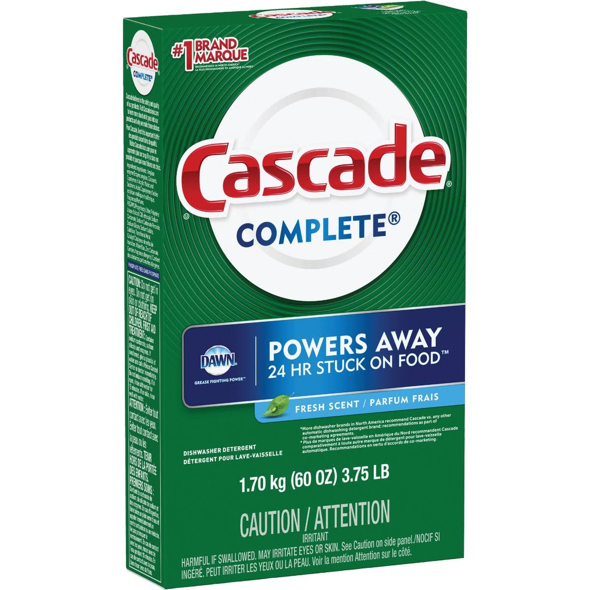 Cascade Complete Dishwasher Detergent - 60oz, Fresh Scent