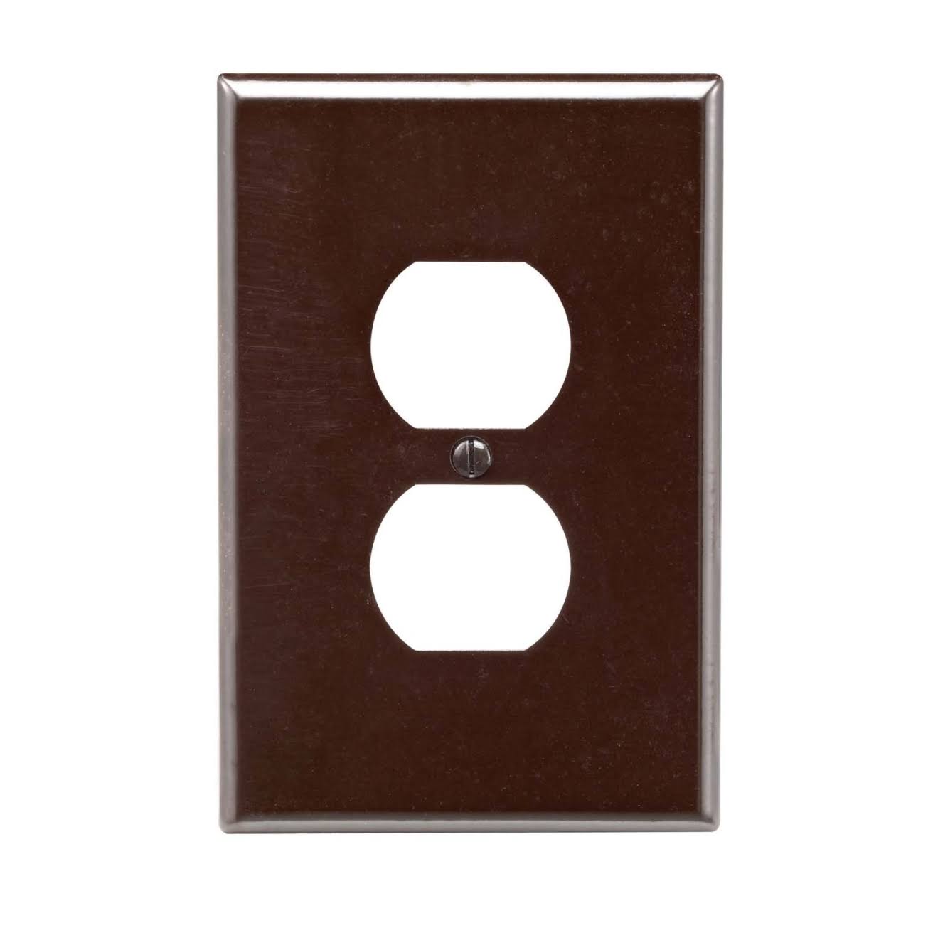 Cooper Wiring Devices Standard Duplex Receptacle Plastic Wall Plate - 1 gang, Brown