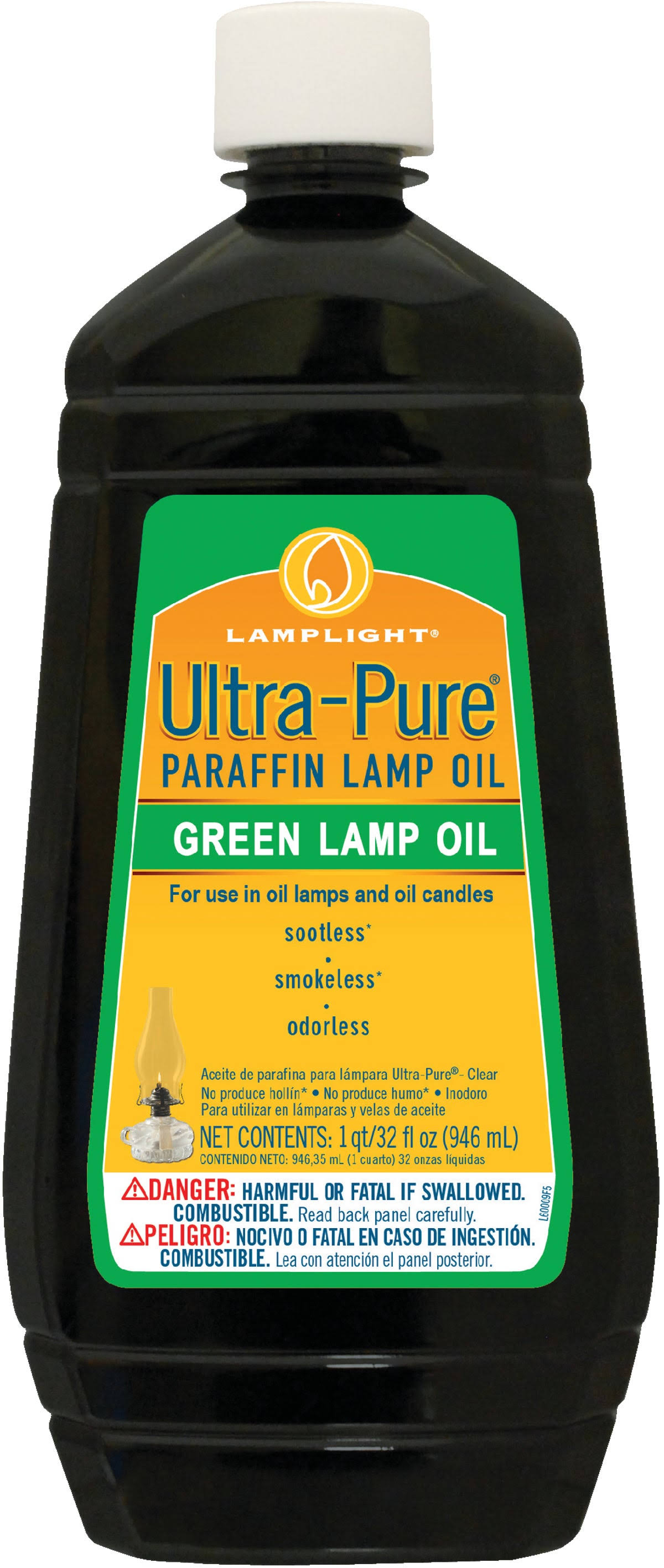 Lamplight Ultra-Pure Lamp Oil - Green, 32oz