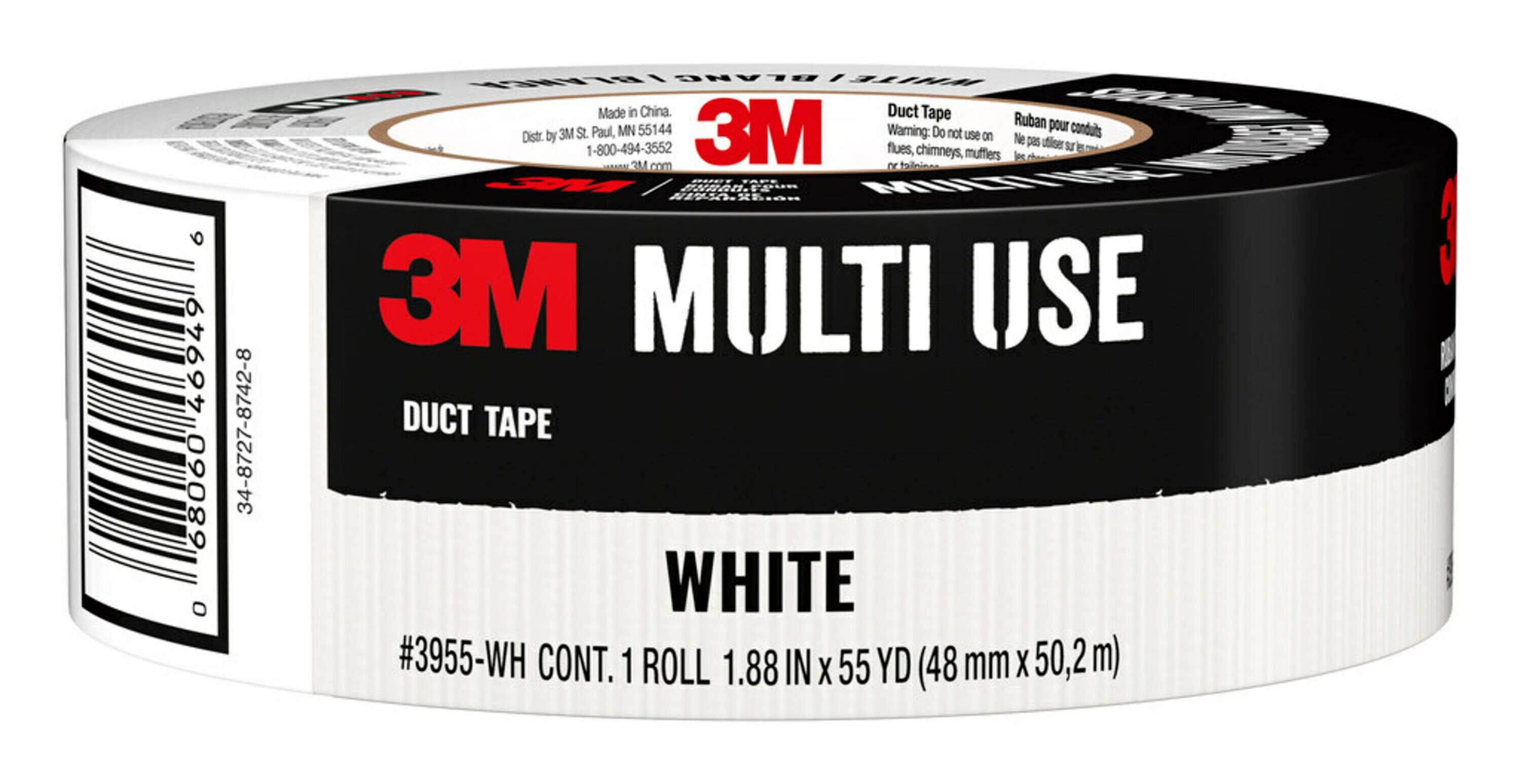 Duct Tape, White, 1.88-In. x 60-Yd. -3955-WH