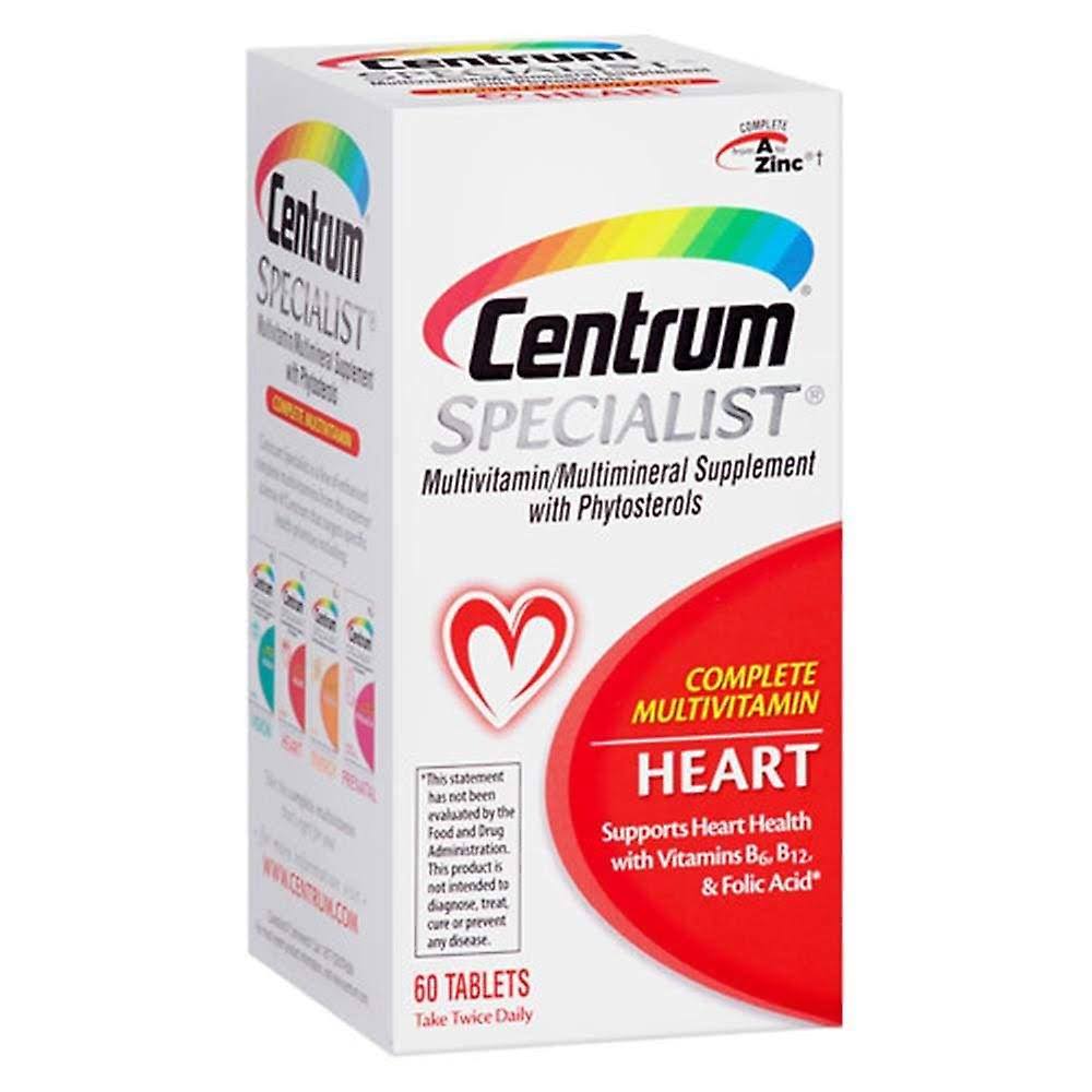 Centrum Specialist Heart Complete Multivitamin Supplement - 60 Tablets