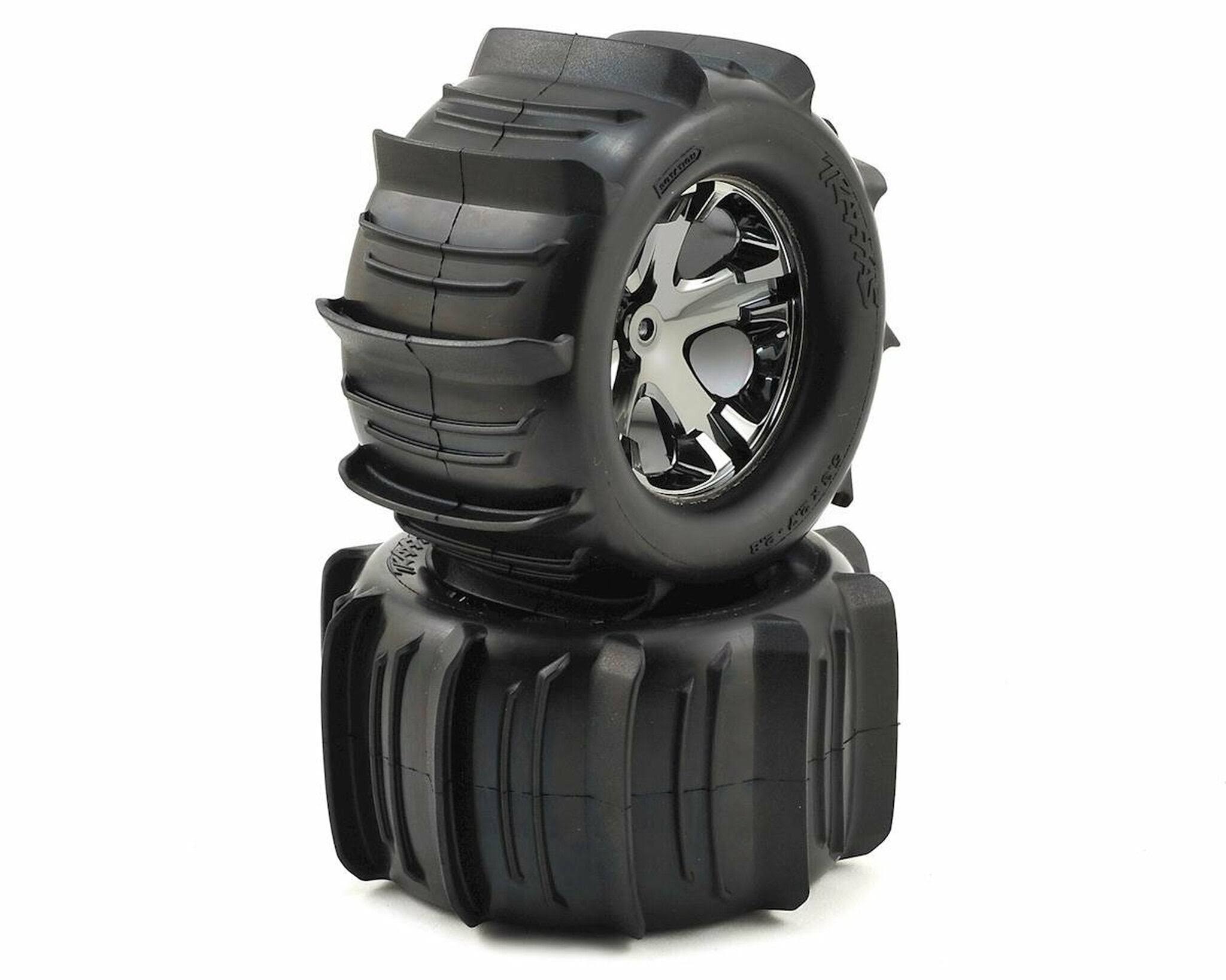 Traxxas 3689 Stampede Paddle Tires and Wheels