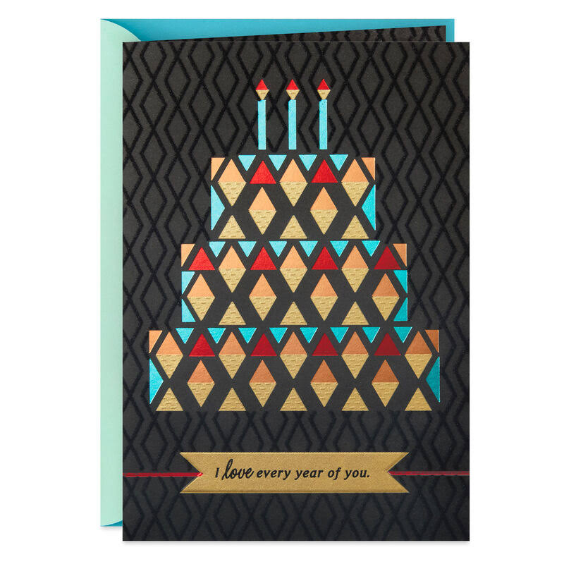 Hallmark Birthday Card, I Love Every Year of You Birthday Card