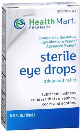 Health Mart Sterile Eye Drops Advanced Relief - 15 ml