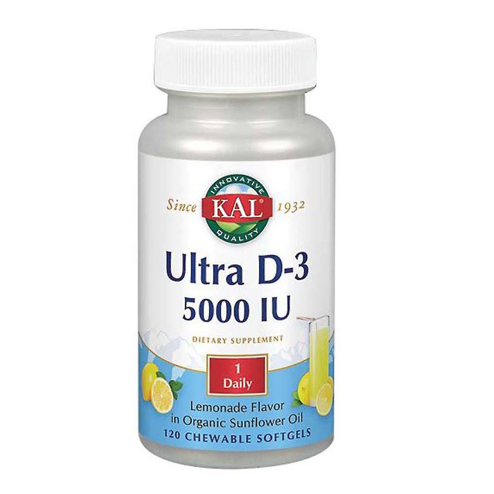 Kal Ultra D-3 - Peppermint - 5,000 IU - 60 Chewables