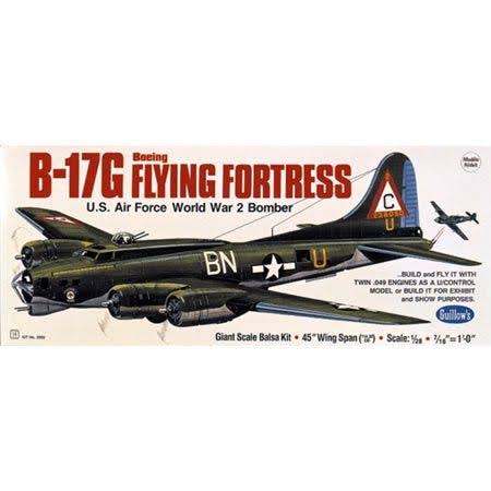 Guillow's B-17G Flying Fortress Balsa Wood Airplane Model Kit (2002