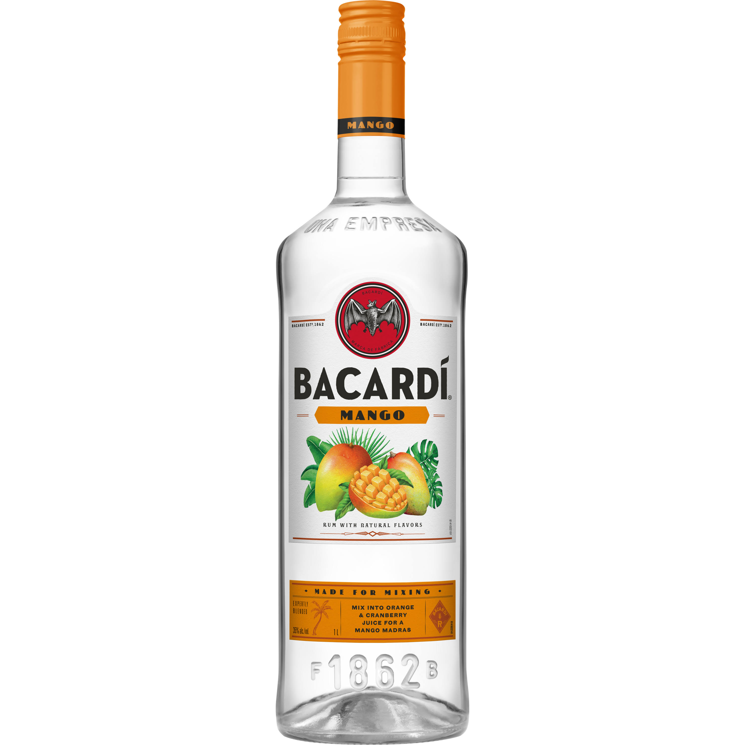 Bacardi Mango Fusion Rum - 1l