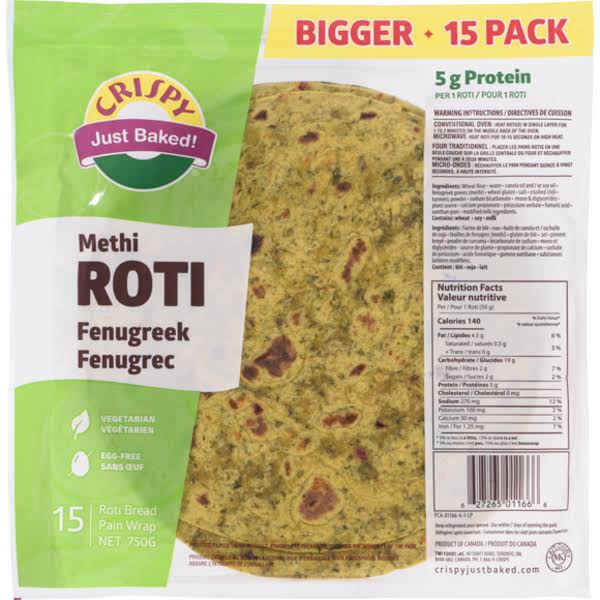 TWI Foods Inc. Crispy Methi Roti - 14.11 oz