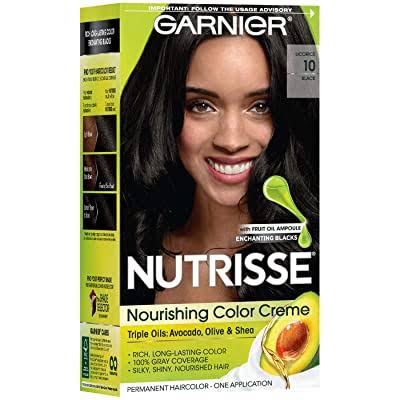 Garnier Nutrisse Nourishing Hair Color Creme - 10 Black