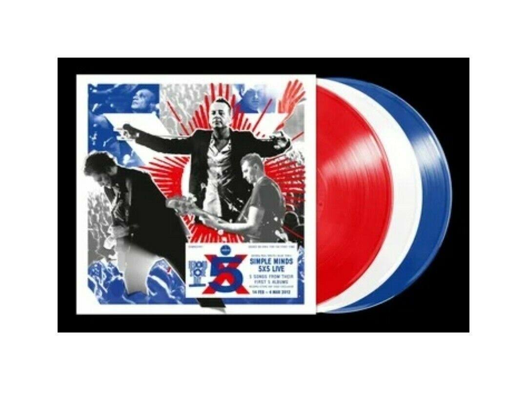 Simple Minds 5 x 5 Live Vinyl Record LP Album