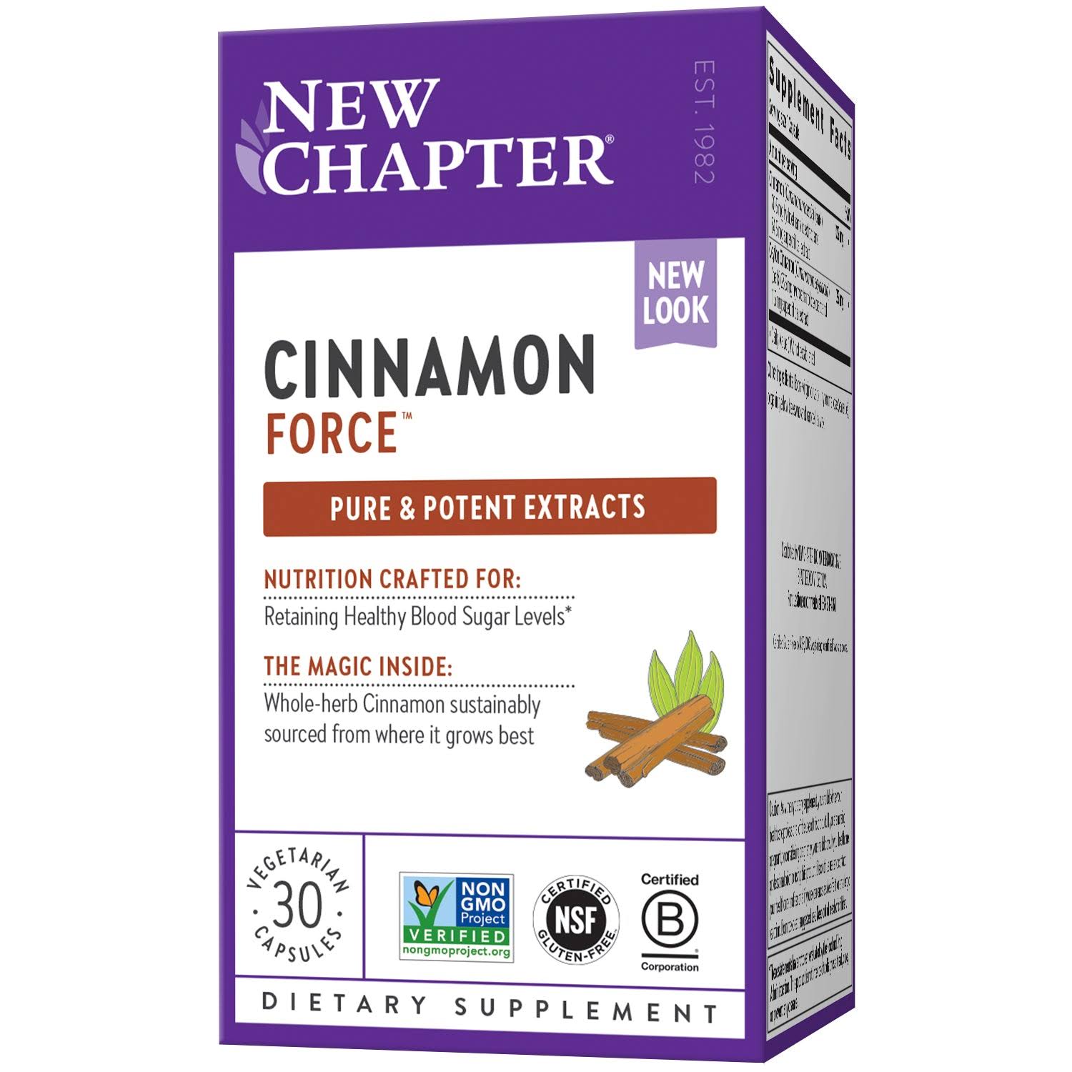 New Chapter Cinnamon Force Supplement - 120 Softgels