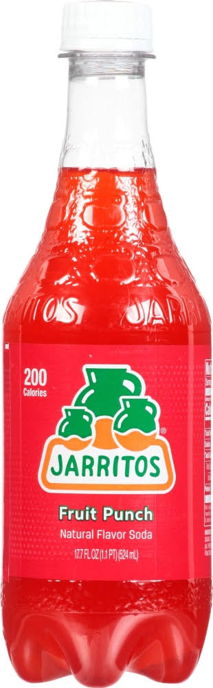 Jarritos Soda, Natural Flavor, Fruit Punch - 17.7 fl oz