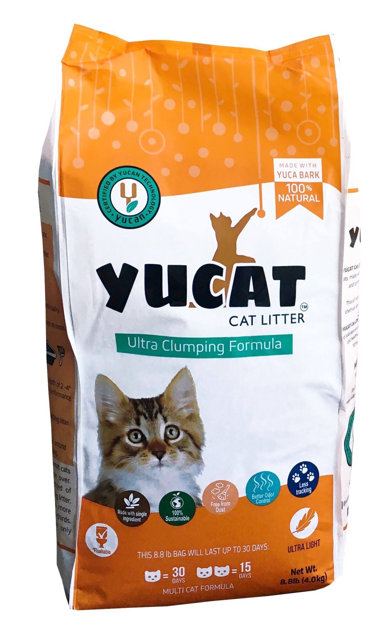 Yucat Ultra Clumping Cat Litter 8.8-lb Bag Multi