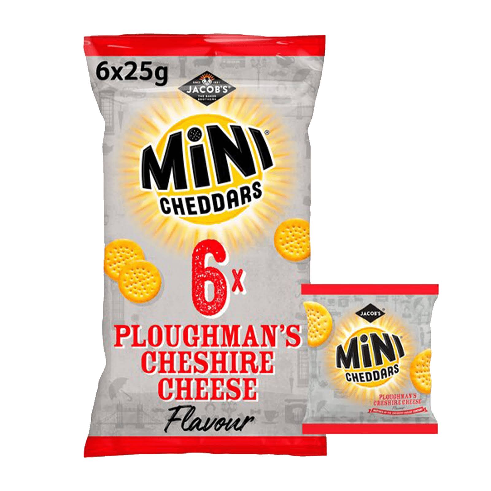 Jacobs Mini Cheddars Ploughmans Cheshire Cheese 6 Pack to Australia