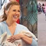 While demonstrating for abortion rights, Jodie Sweetin was shoved to the ground by the LAPD.