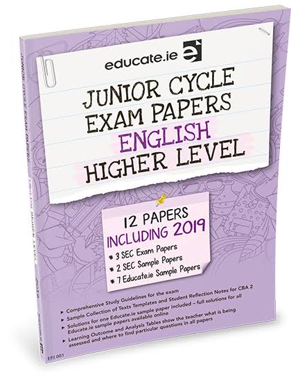 Junior Cycle Exam Papers English Higher Level - Educate.ie