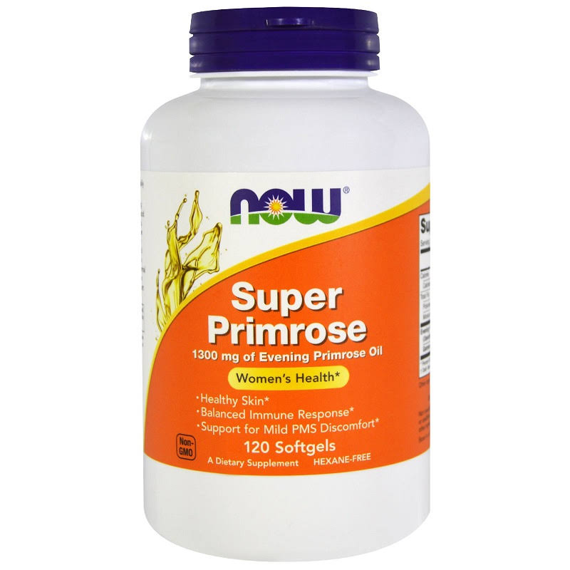 Now Foods Super Primrose 1300Mg Dietary Supplement - 120 Softgels