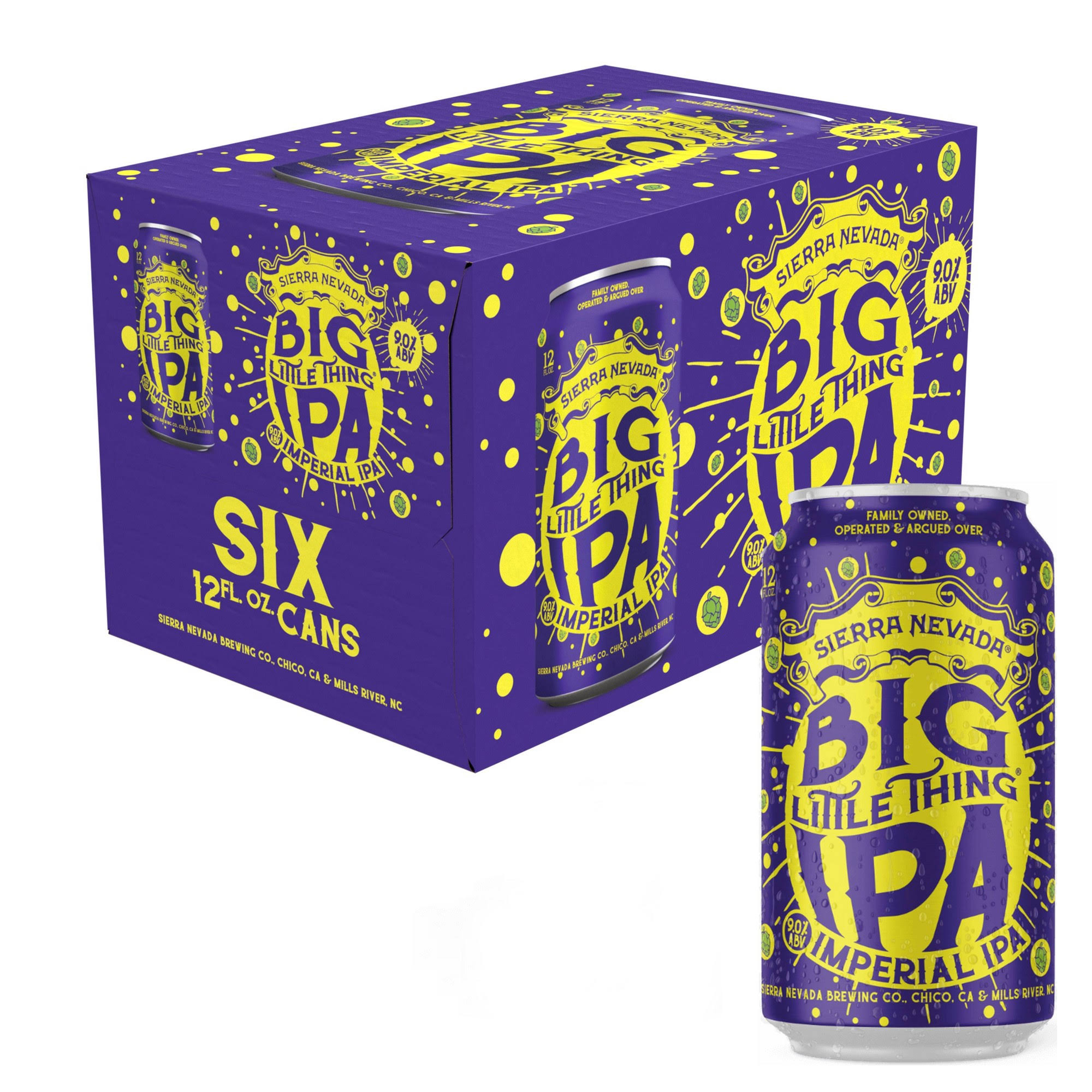 Sierra Nevada Beer, Imperial IPA, Big Little Thing IPA - 6 pack, 12 fl oz cans