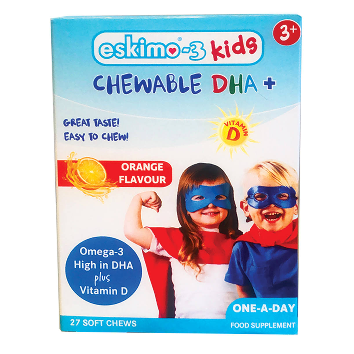 Eskimo 3 Kids DHA+ 27 Chewable Tablets