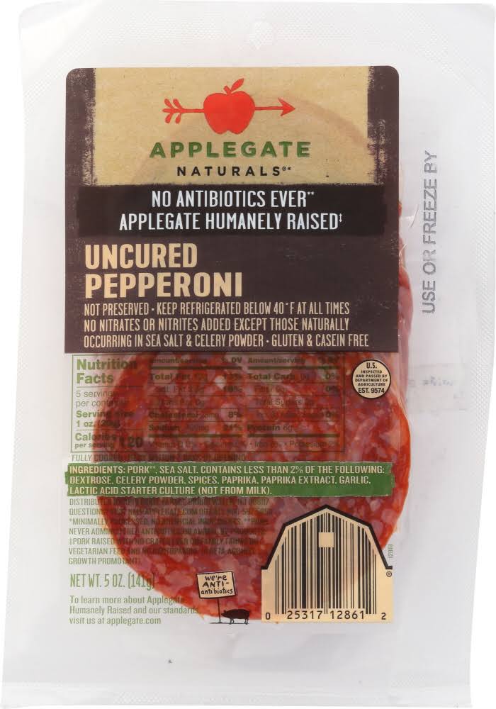 Applegate Farms Naturals Pepperoni - Uncured, 5oz