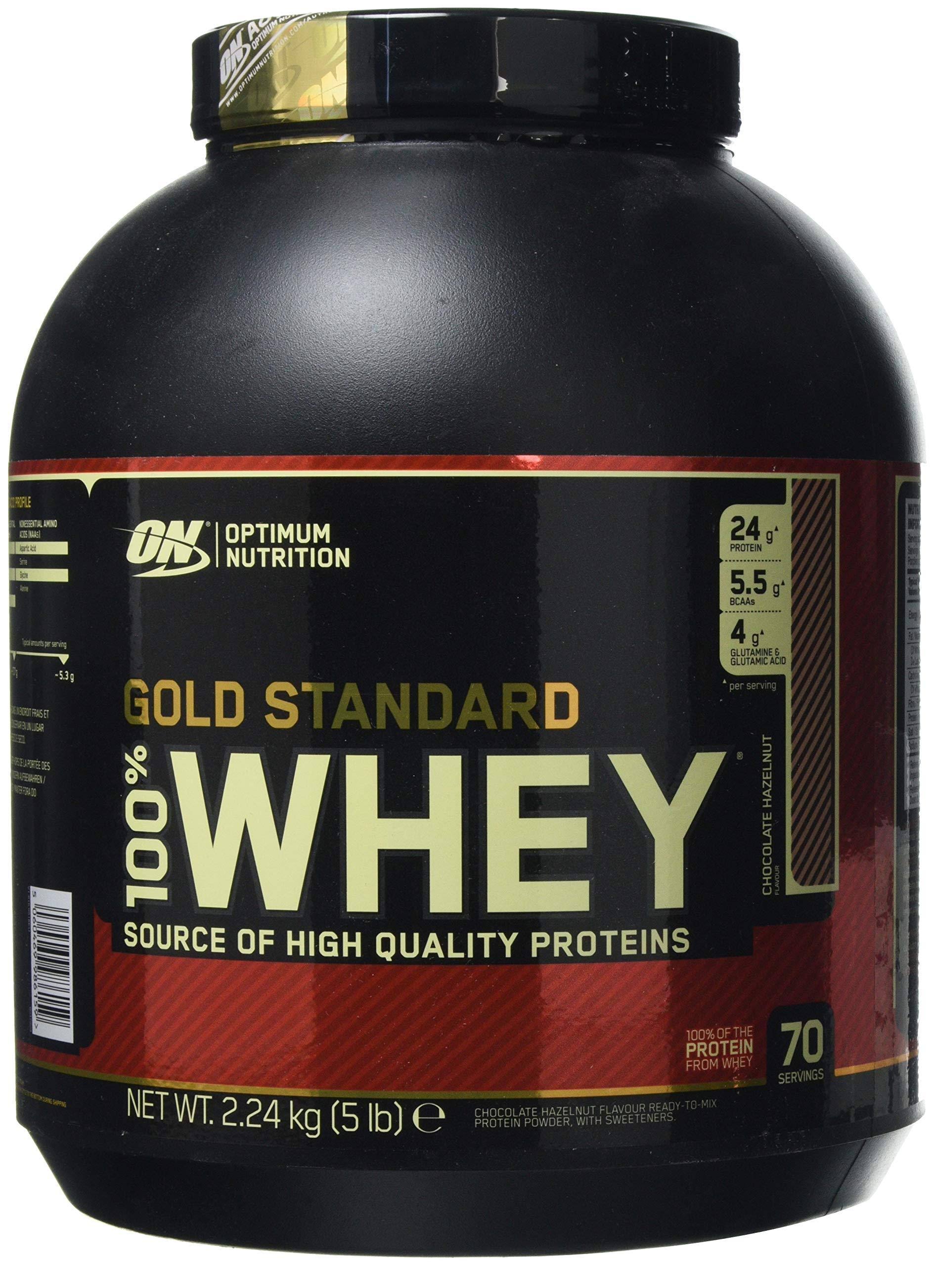 Optimum Nutrition 100% Whey Gold Standard Protein Powder - Chocolate Hazelnut, 2273g