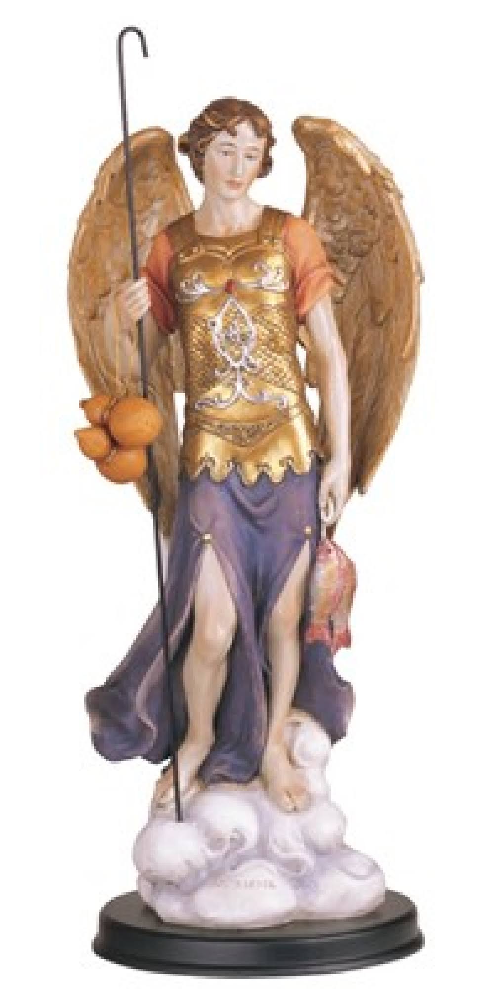 George S. Chen Imports Archangel Raphael Holy Figurine Religious Decor, 12"