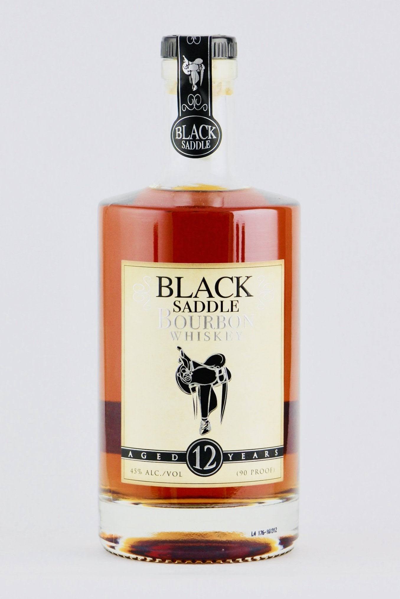 Black Saddle 12 Year Old Bourbon Kentucky Straight Bourbon Whiskey