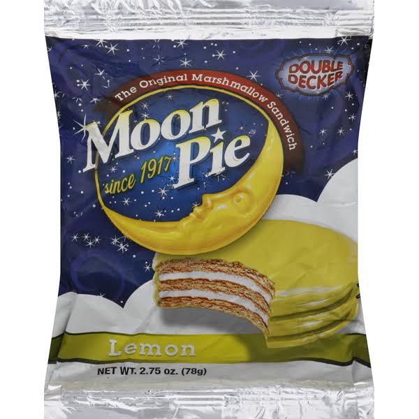 Moon Pie Marshmallow Sandwich, Double Decker, Lemon Flavor - 2.75 oz