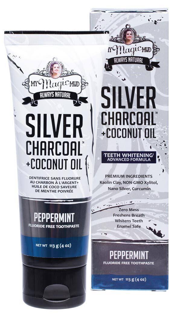 Silver Charcoal Toothpaste Peppermint 4 oz