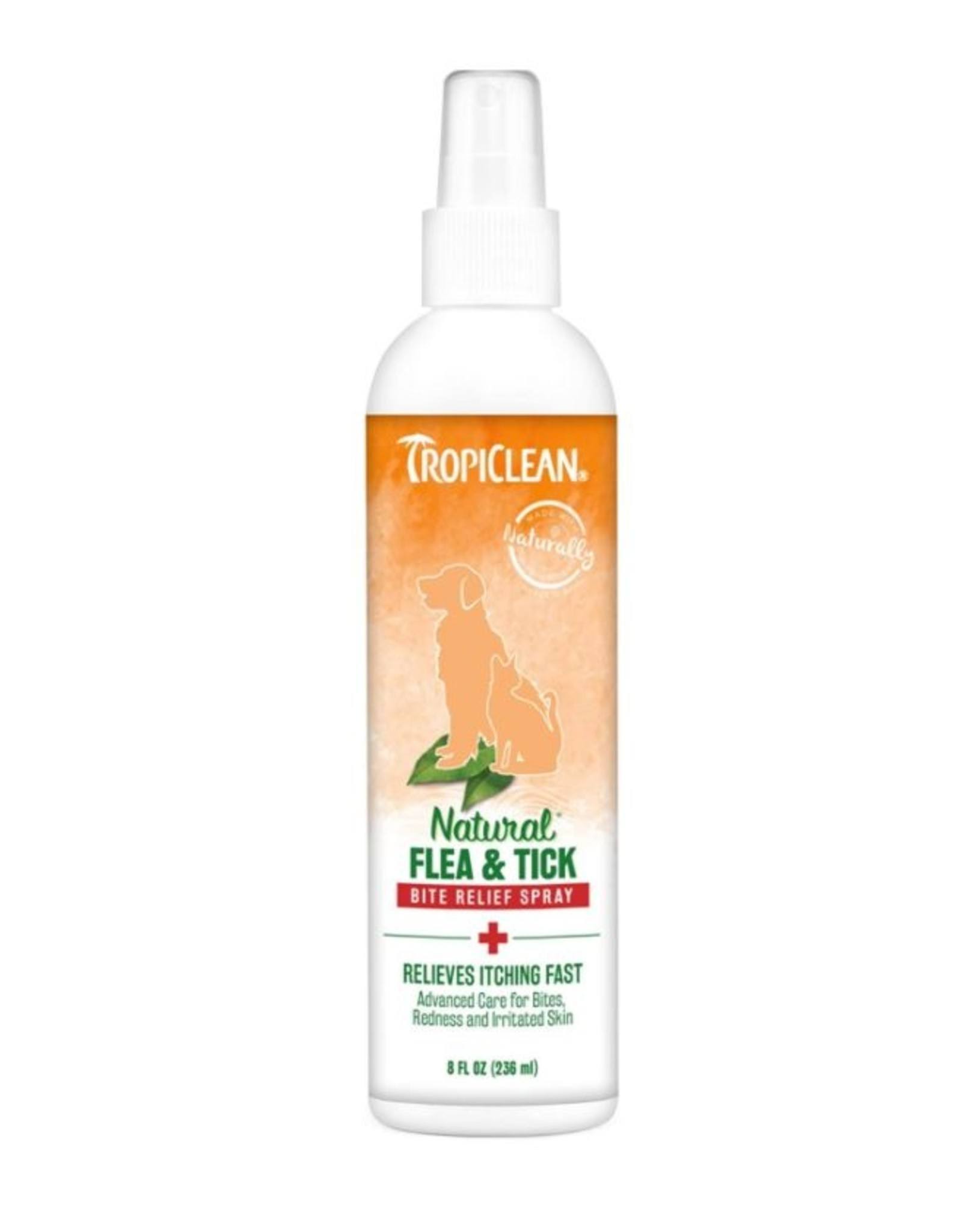 TropiClean Natural Flea and Tick Bite Relief Spray - 236ml
