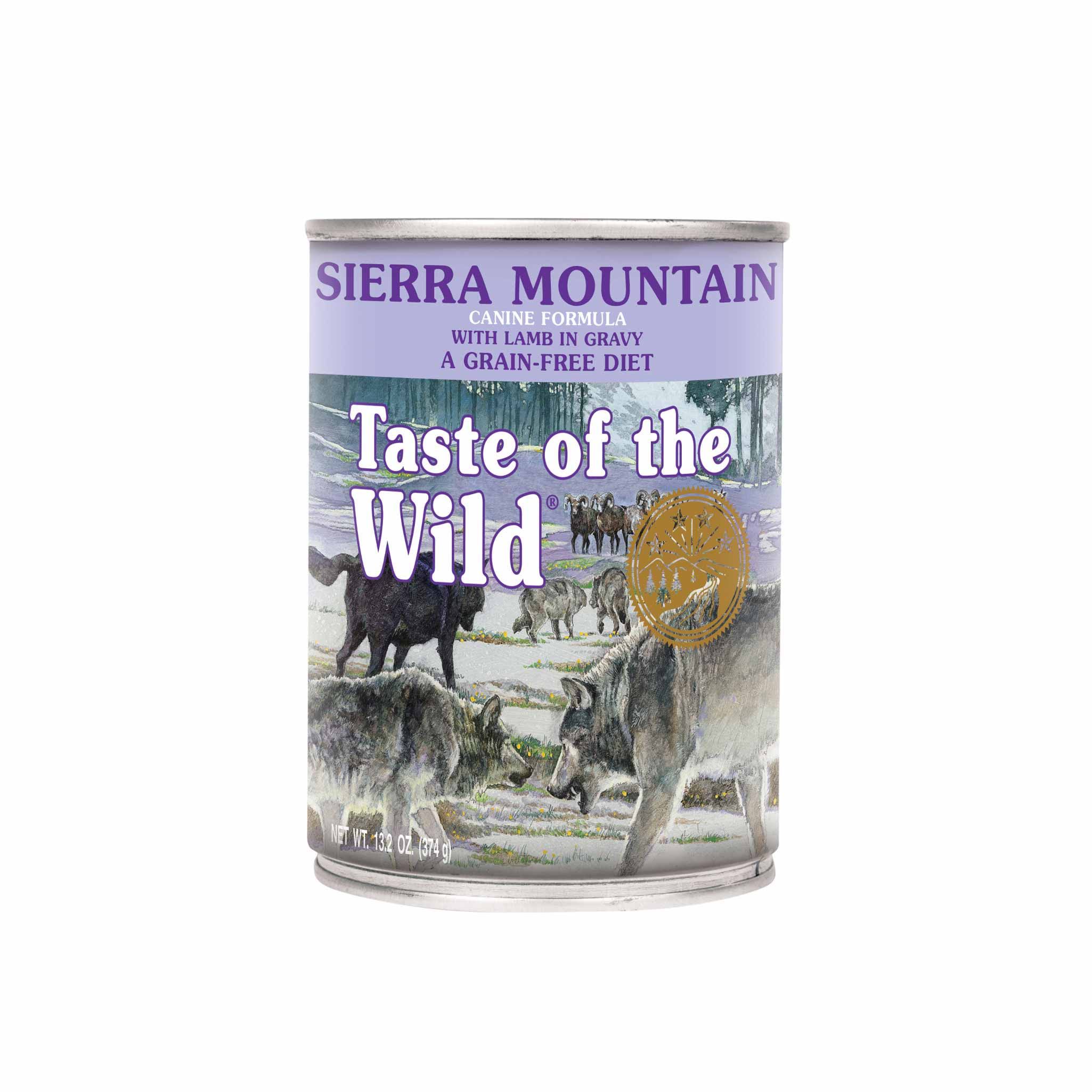 Taste of the Wild Sierra Mountain Canine Formula with Lamb in Gravy