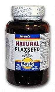 Basic Natural Flaxseed Oil Softgels 1000mg