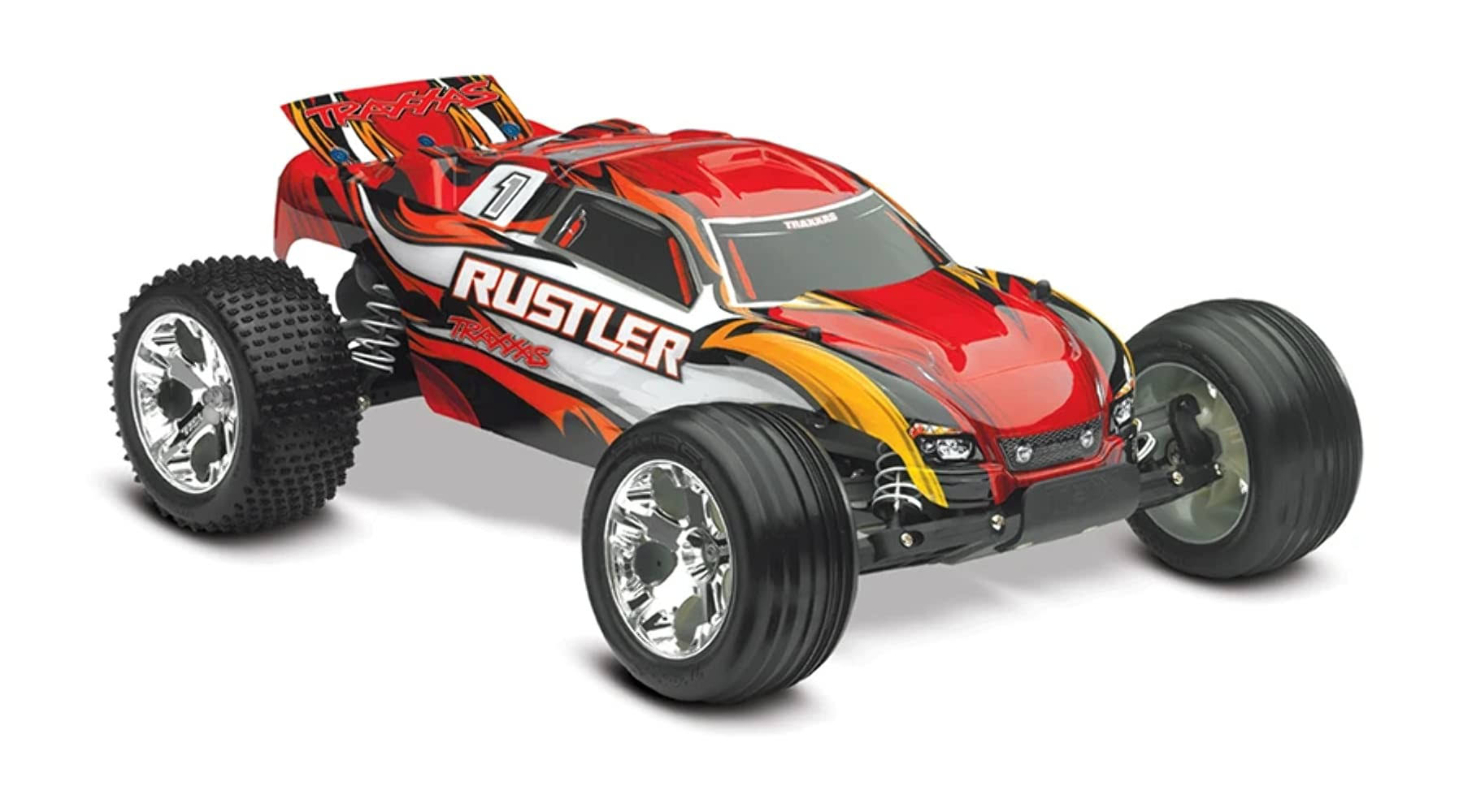 Traxxas 1/10 Rustler XL-5 2WD RTR Stadium Truck Red