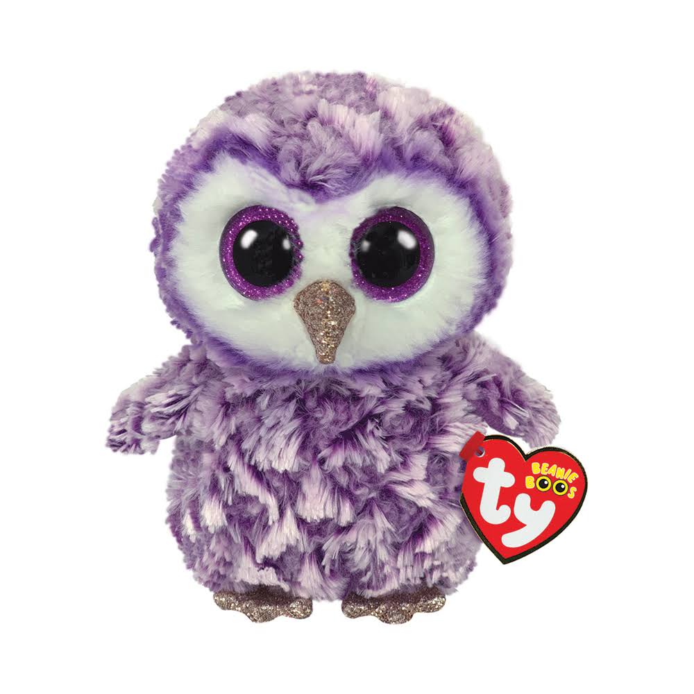 Ty Beanie Boo Regular Moonlight Owl Purple