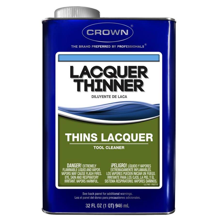 Crown Fast To Dissolve Lacquer Thinner - 32oz