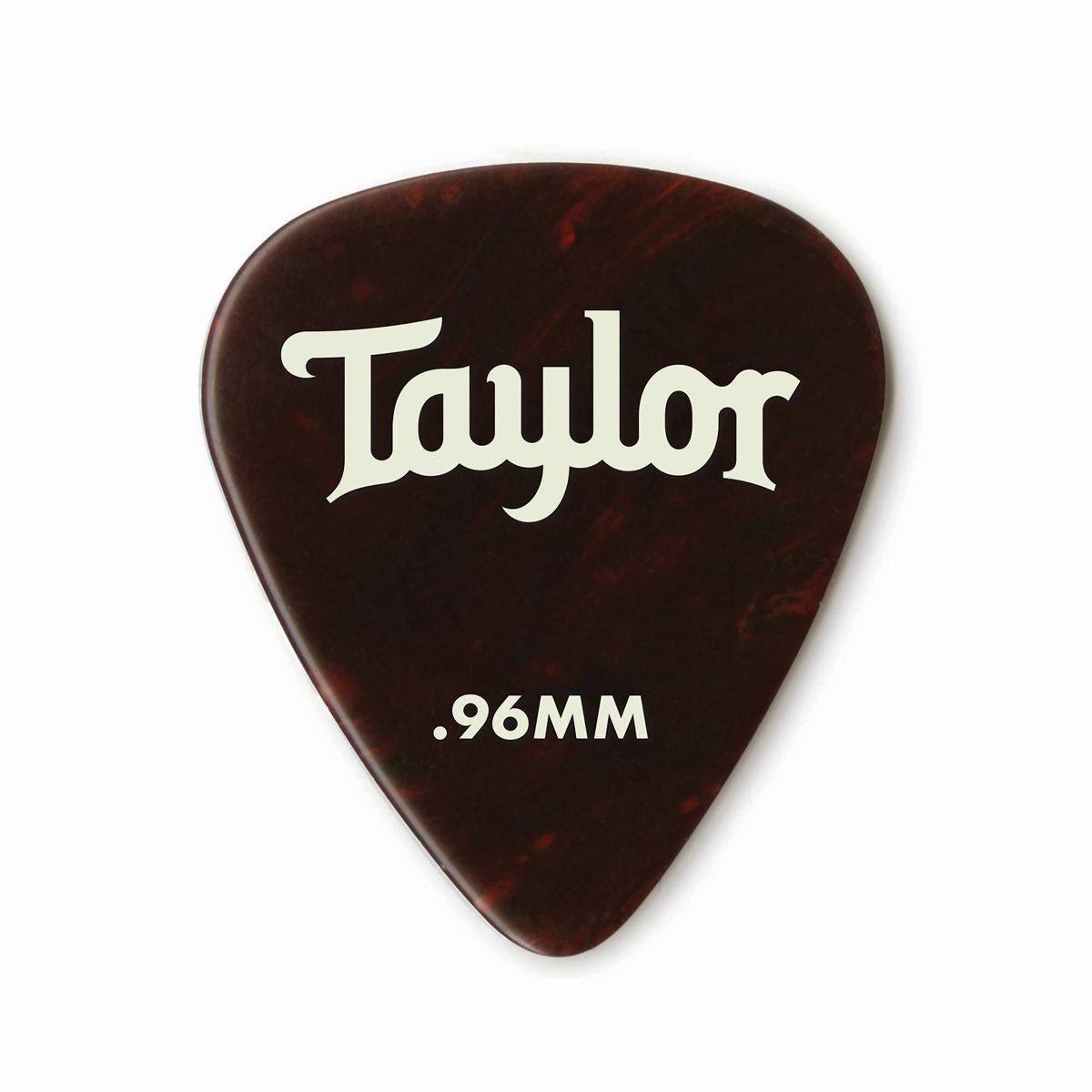 Taylor Celluloid 351 Guitar Picks - Tortoise Shell, .96mm, x12