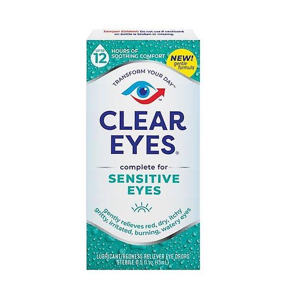 Clear eyes sensitive eye drops 0.5oz