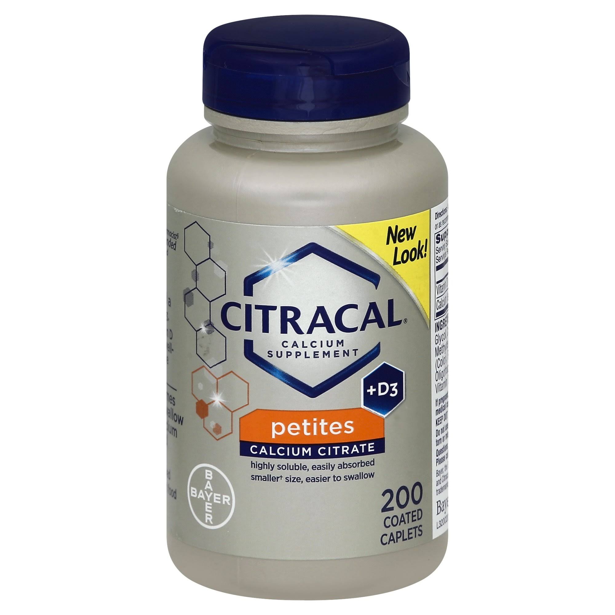 Citracal Plus D3 Petites Calcium Supplement - 200ct