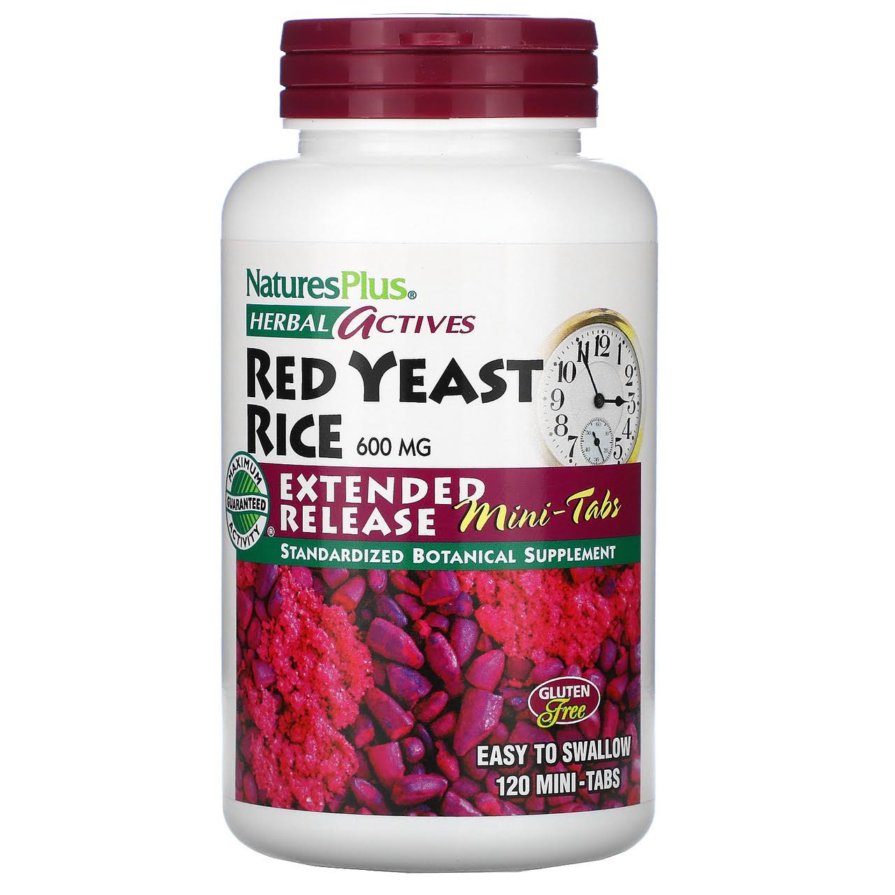 Nature's Plus - Herbal Actives Red Yeast Rice Dietary Supplement - 600mg, 120ct