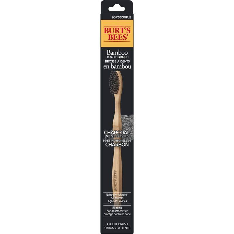 Burt's Bees Bamboo Toothbrush With Charcoal Infused Bristles