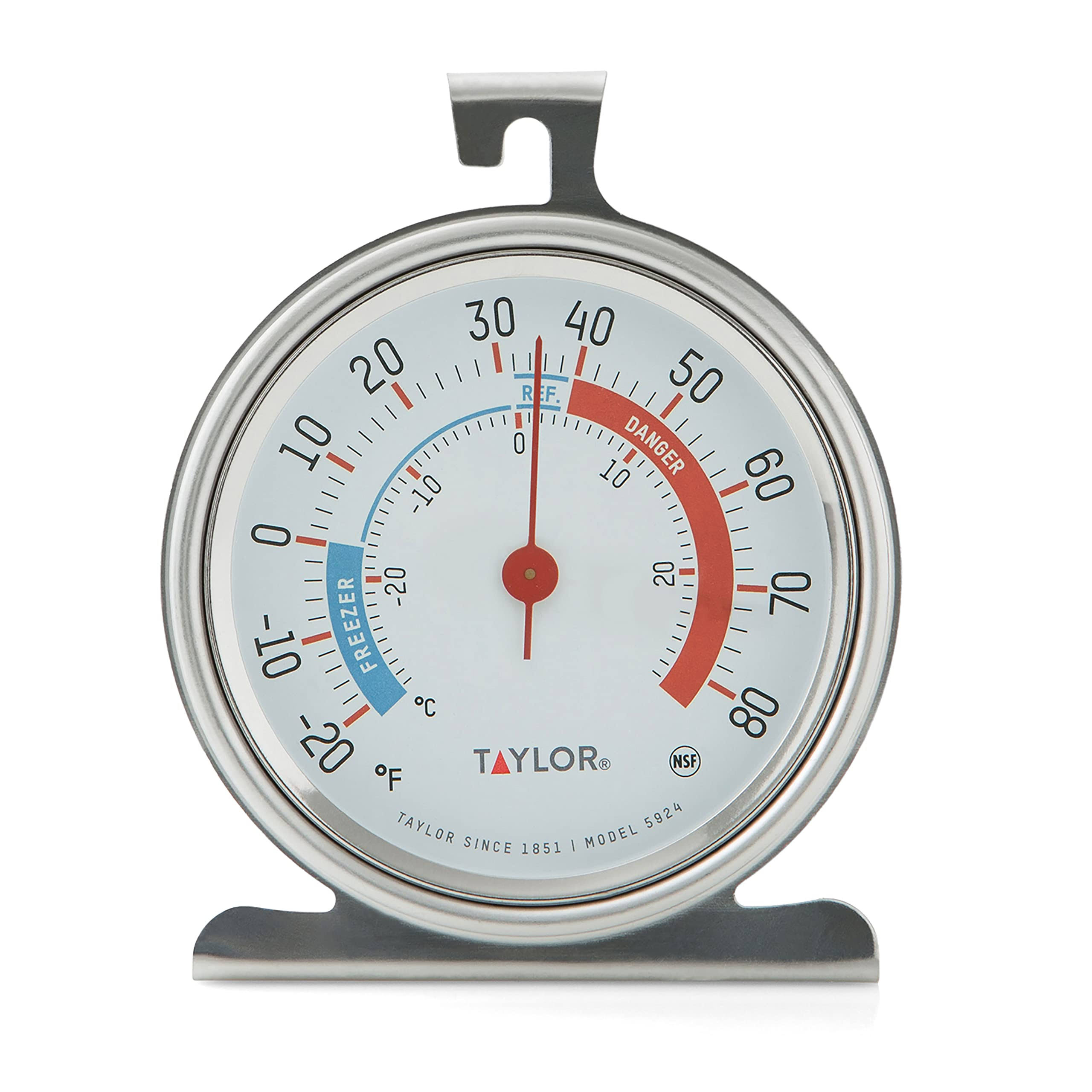 Taylor Refrigerator Thermometer - 20 Deg F to 80 Deg F