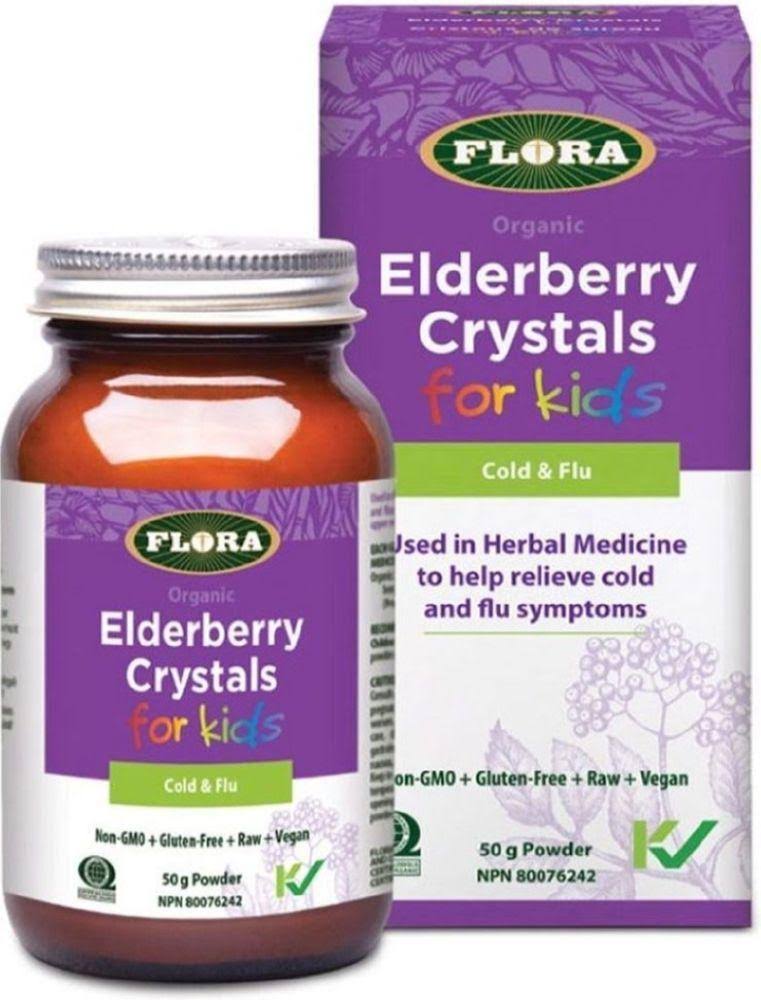 FLORA Elderberry Crystals for Kids ( 50 Grams )