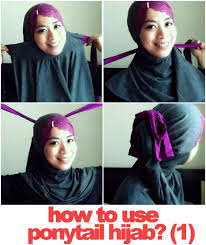 Ponytail hijab style