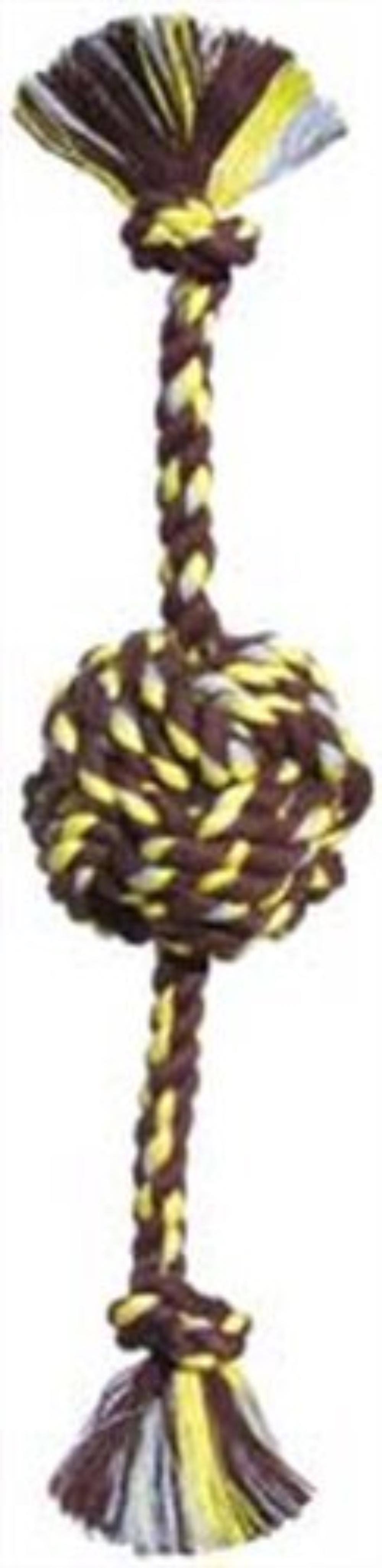 Mammoth Pet Products Ball With Rope Dog Toy - Monkey Fist