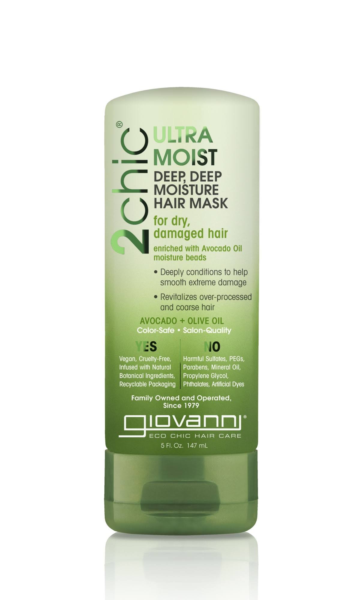 Giovanni Deep Deep Moisture Hair Mask - Avocado & Olive Oil, Dry & Damaged Hair, 147ml