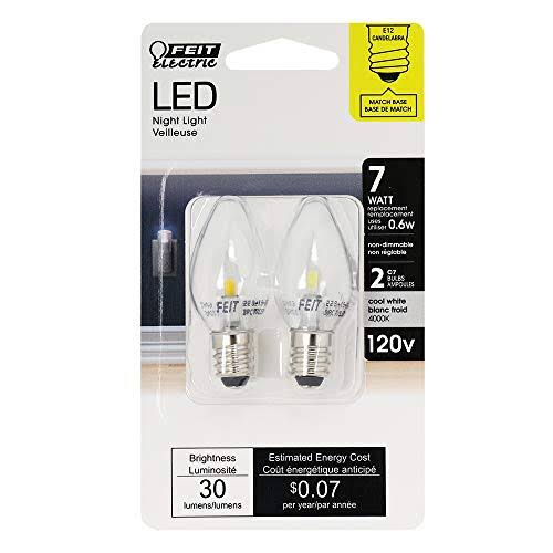 Feit Electric Accent LED Light Bulb Night Light - White
