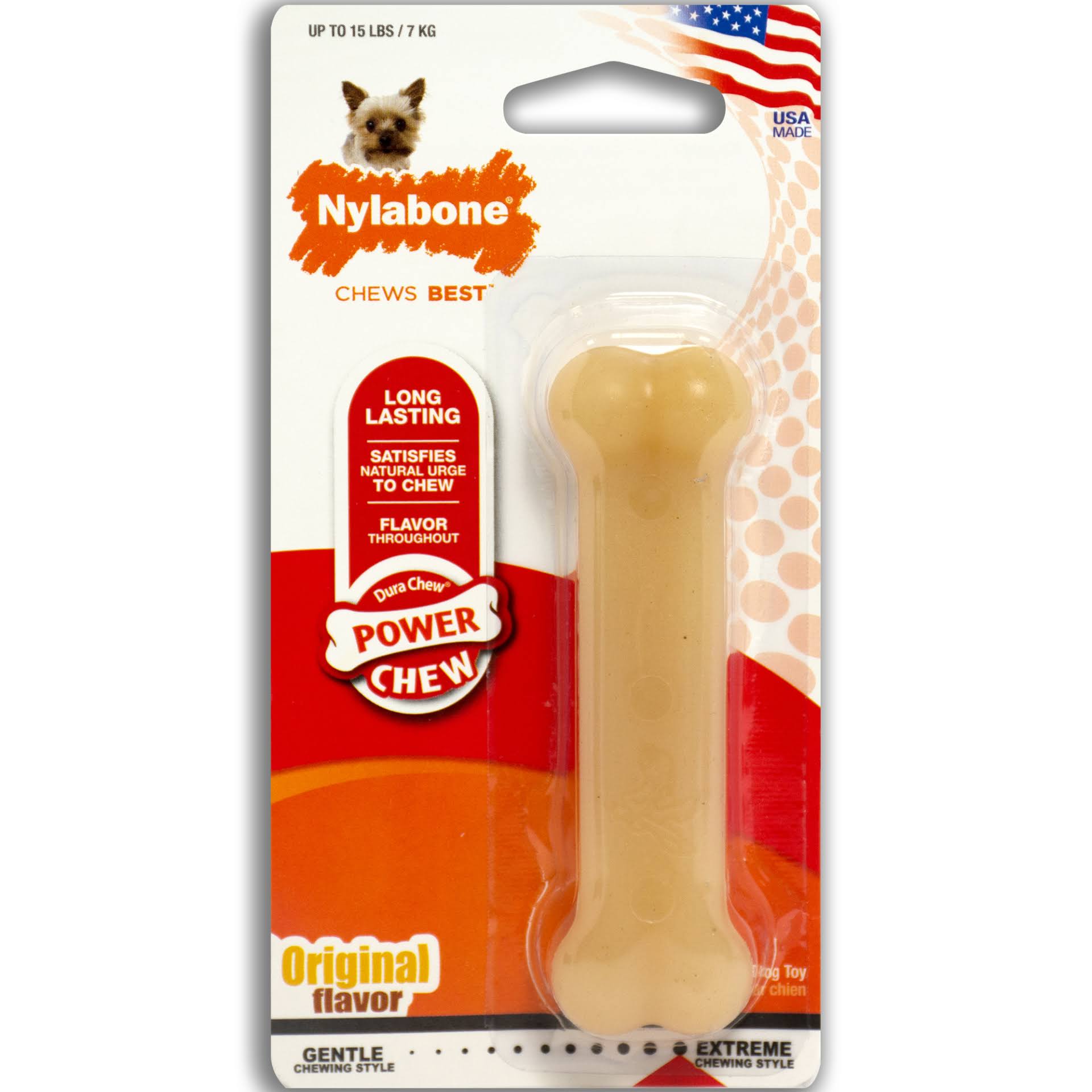 Nylabone Dura Chew Dog Bone - Original, Small