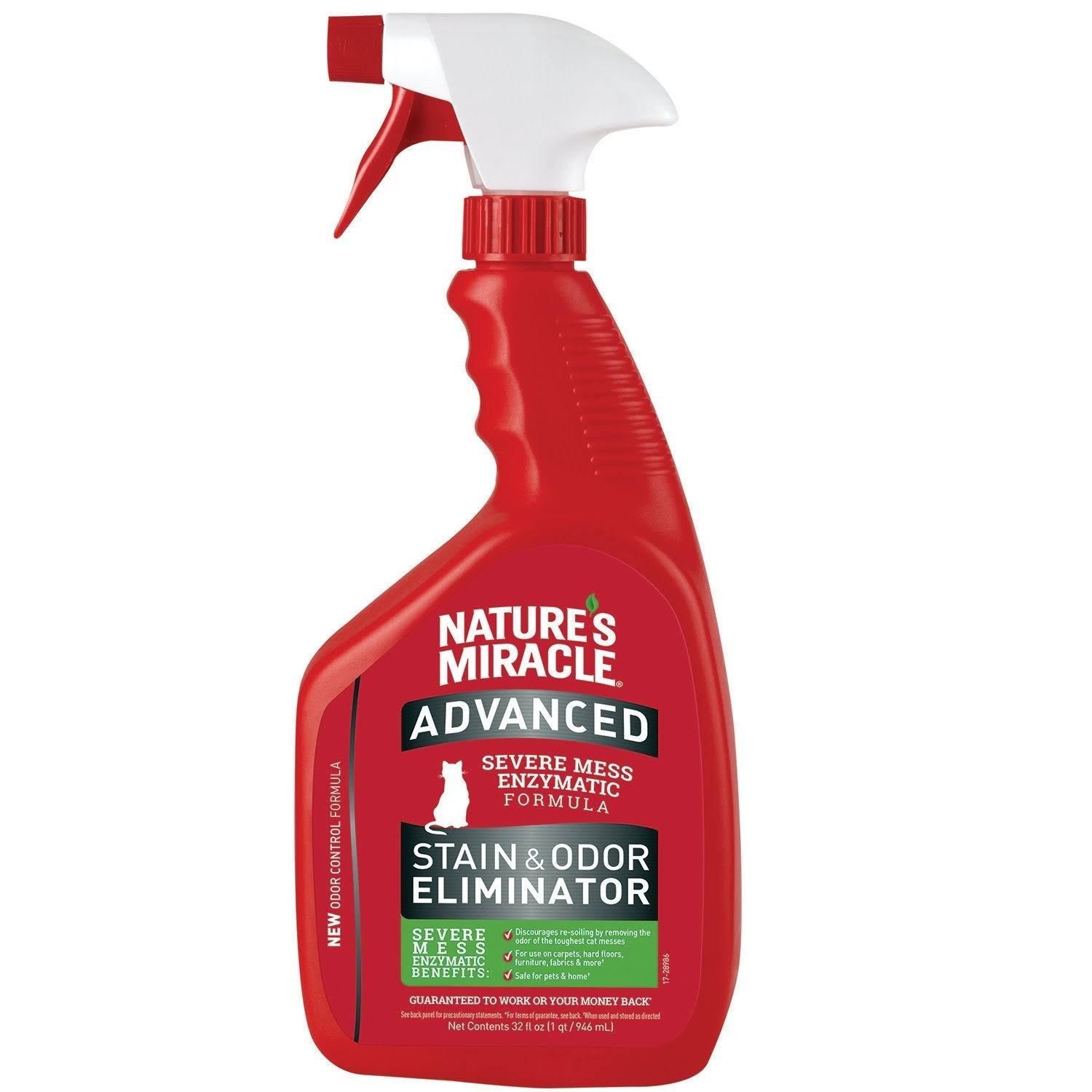 Nature's Miracle Just for Cats Advanced Stain and Odor Remover Spray - 32oz