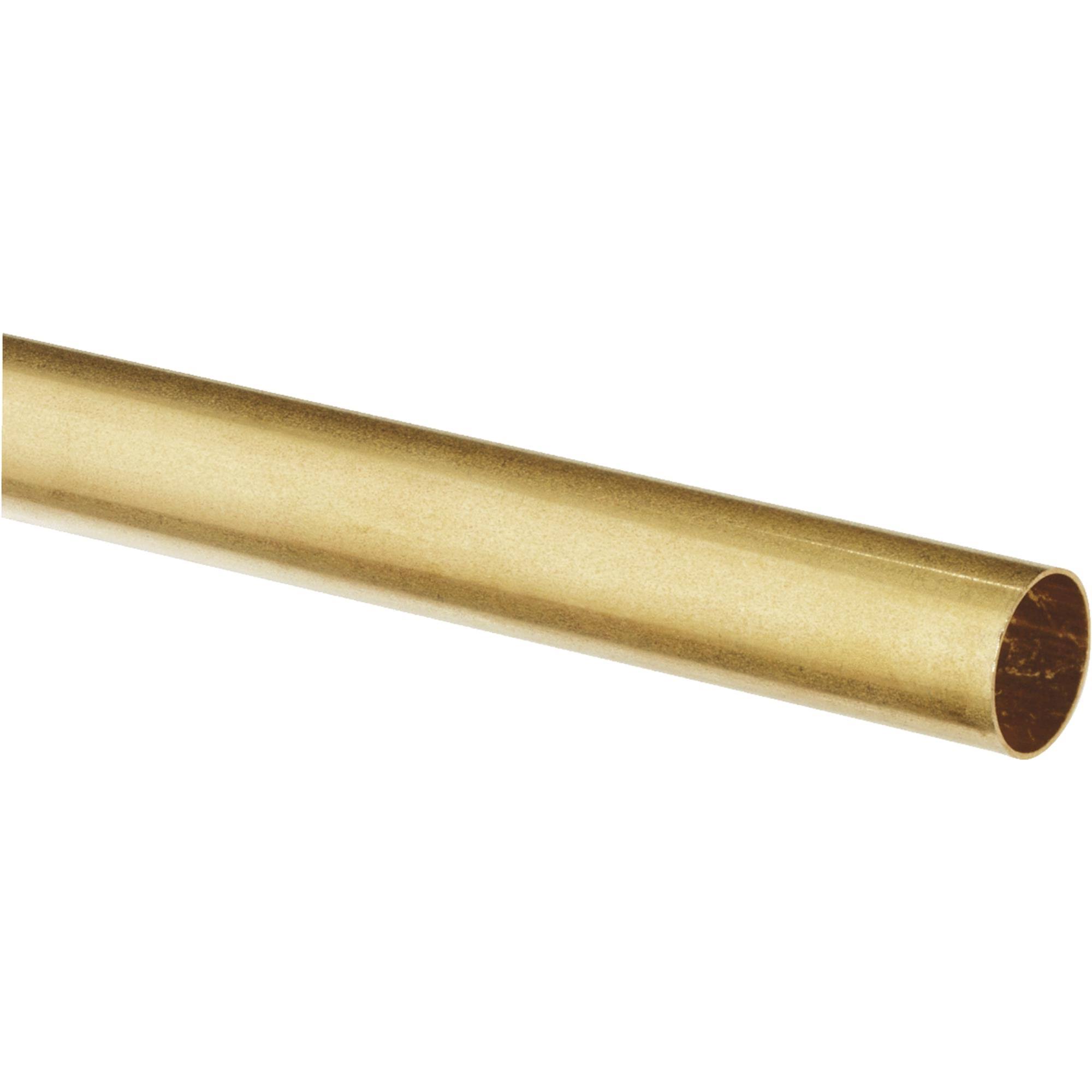 K and S Engineering Brass Tube - Round, 21/32" x 12"